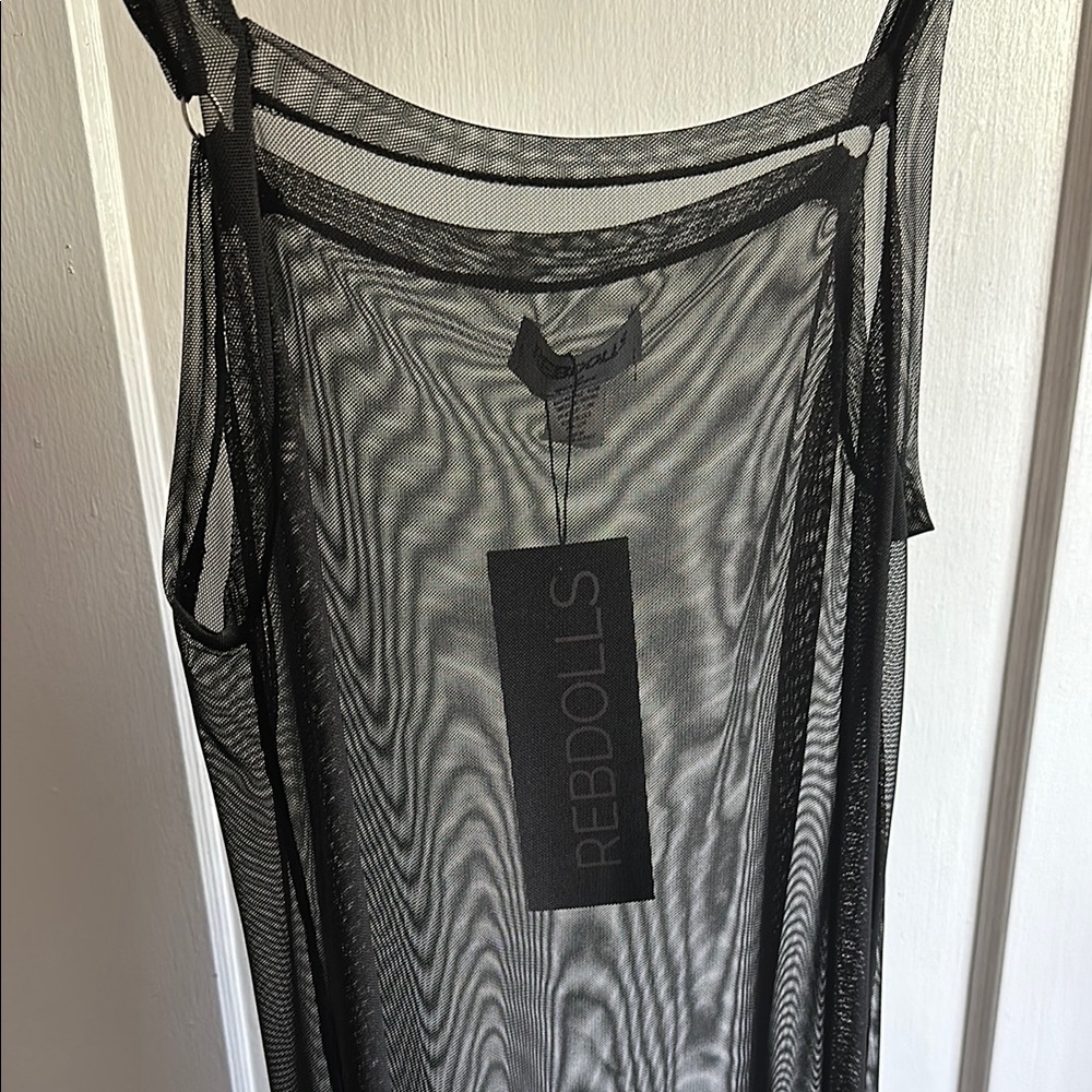 Rebdolls Lilli Sheer Mesh Maxi Slip Dress